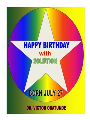 cover image of BORN JULY 27